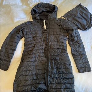 Lulumemon size 6 thigh-length down puffer jacket.